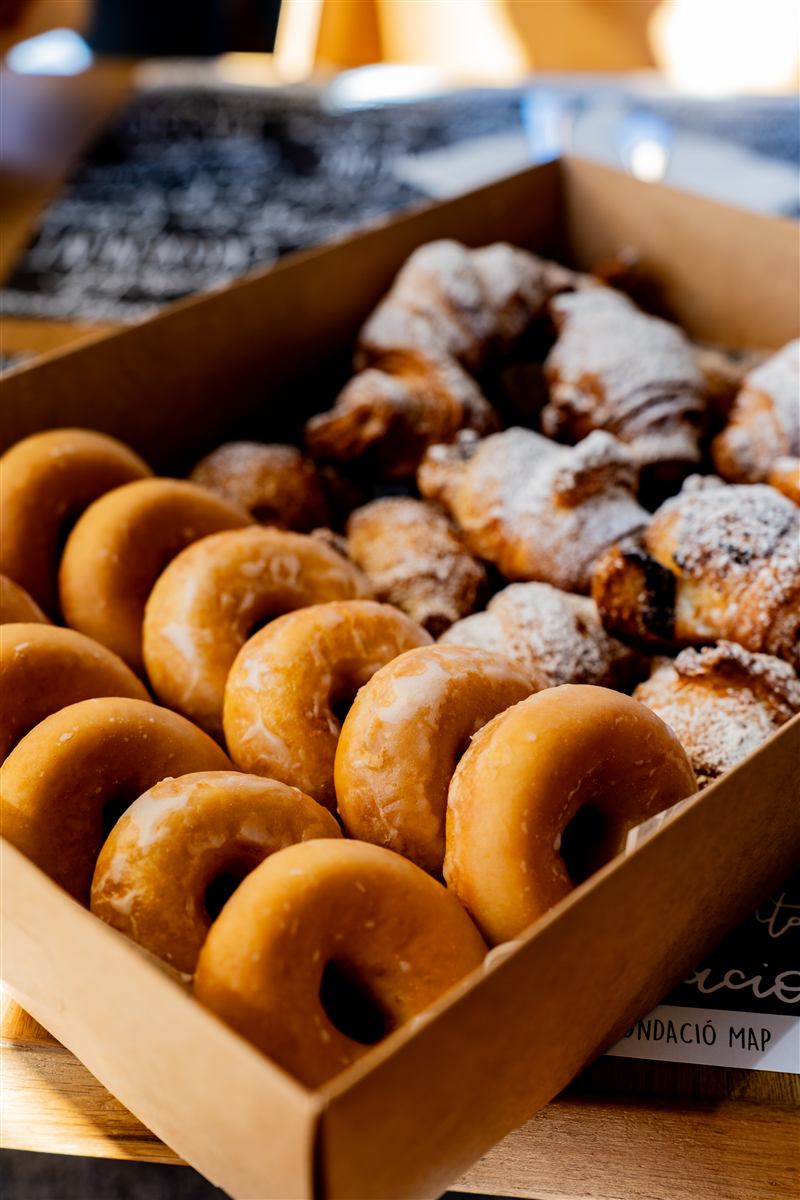 Dònuts i croissants casolans de la Fundació MAP a Can Guetes